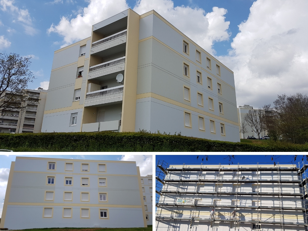 Fin de chantier à Auxerre – Travaux d’imperméabilisation de façades – Système I3
