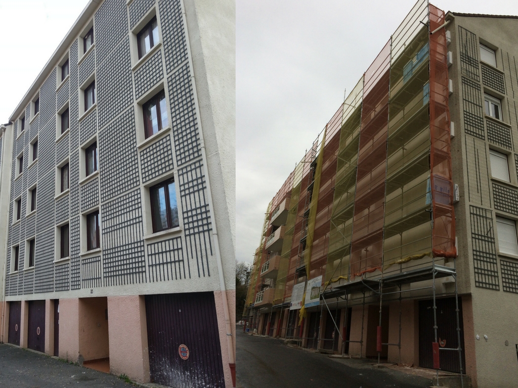 Chantier en cours de réalisation à Paron